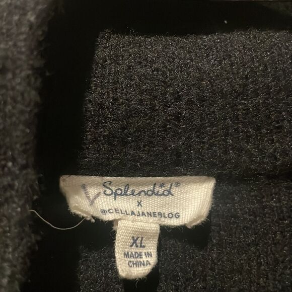 Splendid wool blend open front cardigan with pockets SZ Xlarge - Picture 4 of 9